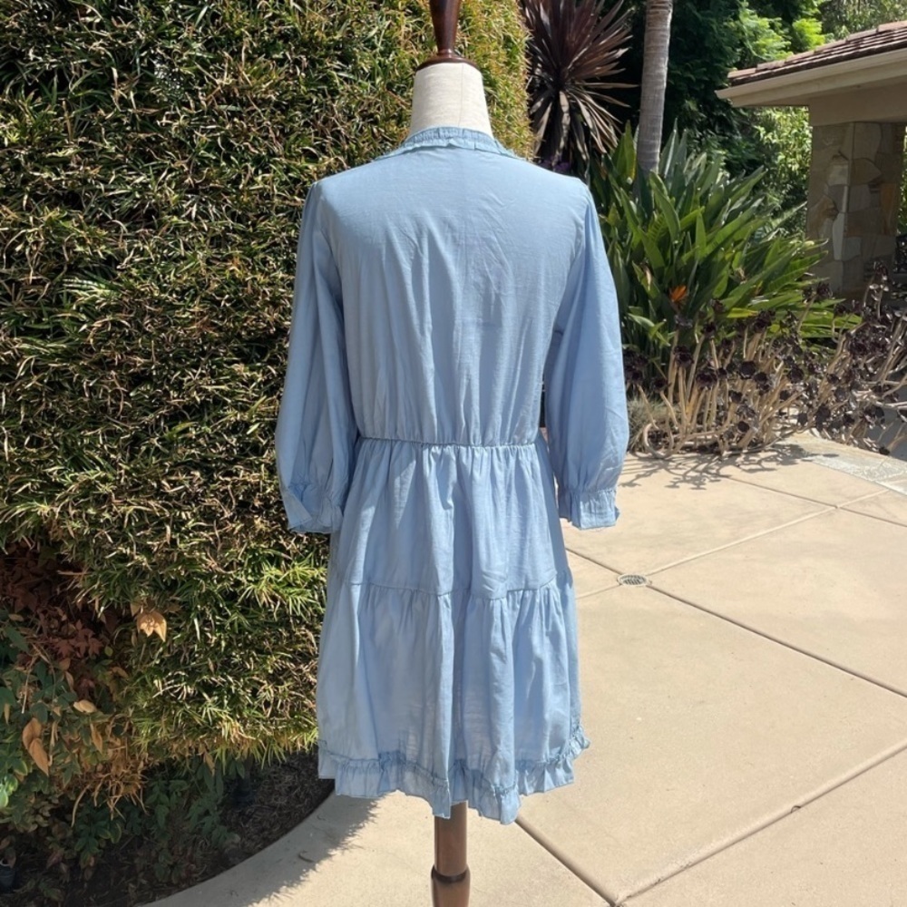 Supreme fashion Breezy long sleeve, mini dress blue - Picture 4 of 7